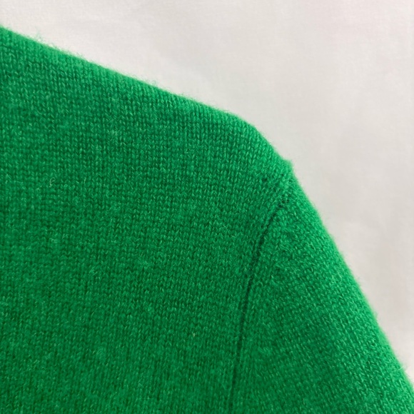 Charter Club Cashmere V-neck Sweater Womens XL Green Luxury Old Money Colorful - Picture 7 of 11